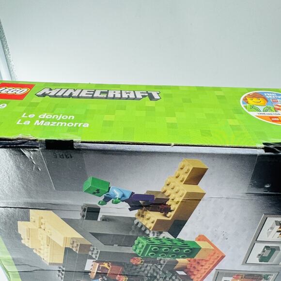 Retired 2015 NEW SEALED Minecraft Lego 21119 The Dungeon Set Steve Zombie NIB - Picture 5 of 7